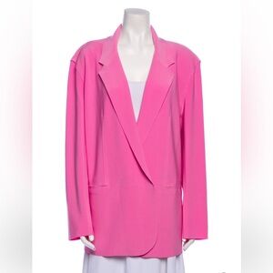 Norma Kamali Candy Pink Oversized Blazer